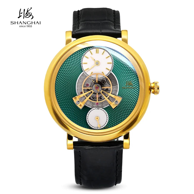 Shanghai Watch THE BUND Collection Men's Mechanical Watches Sky Dome Central Rotor Automatic Watch 43mm Case Sapphire Glass 820
