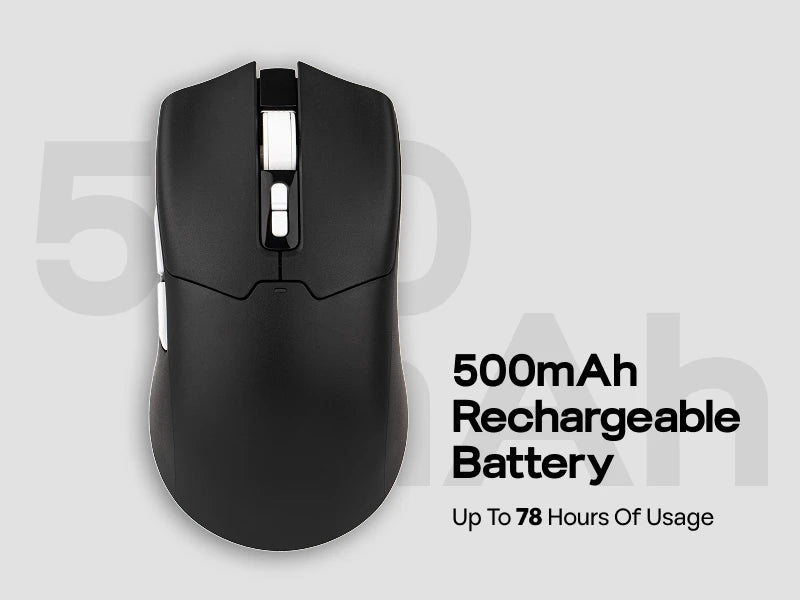 EPOMAKER Click Lite Wired/BT/2.4GHz Wireless Gaming Mouse, PAW3311 Sensor, 800 to 24000 DPI with 500mAh Battery for PC/Mac/Linux