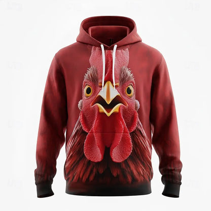 Men's Wolf Hoodie Sweatshirt 3D Fantasy Crew Neck Top Party Gift Club Drawstring Hooded hoodies Fall Winter Designer