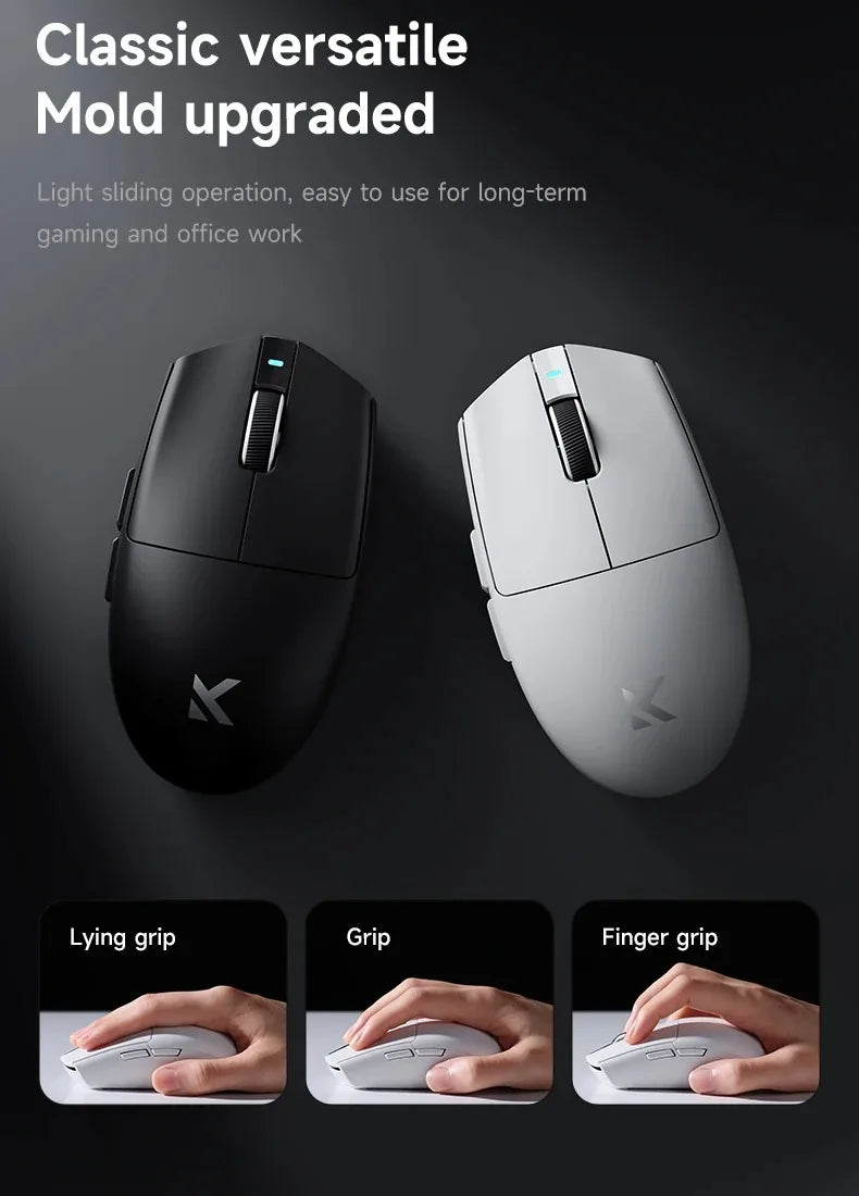 Bezdrátová e-sportovní myš MCHOSE G3 V2 Pro, lehká, tři režimy, Bluetooth, PAW3395, vysoký výkon, 800mAh, pro hry i kancelář, 59g myš