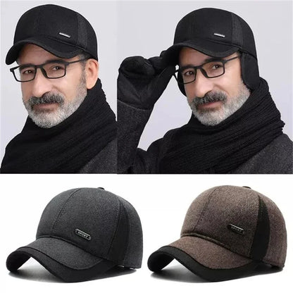 Casquette de sport imperméable, confortable et ajustable, avec oreillettes doublées, bonnet d'hiver léger pour un look décontracté