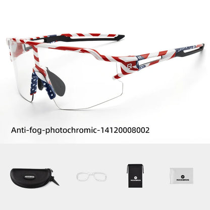 ROCKBROS Cyklistické brýle Fotochromatické brýle Cyklistické brýle Ochranné brýle Větruodolné Cyklistické Outdoorové sportovní sluneční brýle