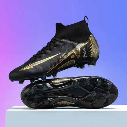 New Men Soccer Shoes High-quality Indoor Football Boots Sports Shoes Futsal High Ankle Non-Slip Outdoor Ultralight Non-Slip