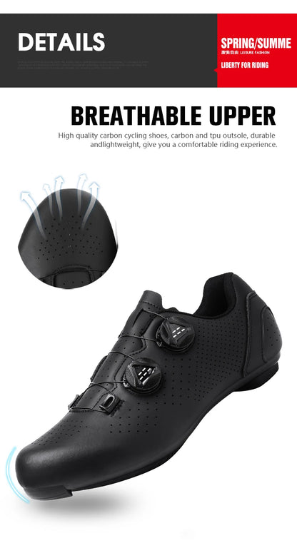 Chaussures de cyclisme VTT pour homme - Chaussures de sport pour vélo tout-terrain et vélo de route - Baskets de cyclisme plates pour la vitesse - Chaussures de VTT - Chaussures à crampons SPD