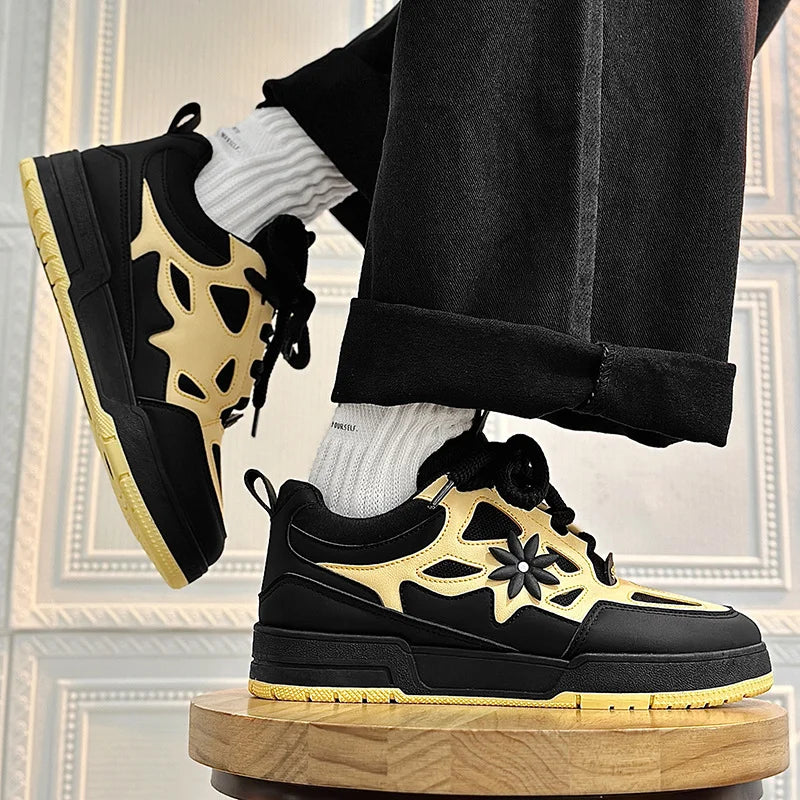 Mode Herrenschuhe Trend Street Skateboard-Schuhe Herren Luxusmarke Trainingssneaker Mesh atmungsaktive Freizeitschuhe Tenis Masculino