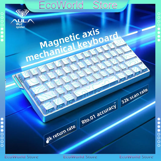 AULA WIN60 HE MAX E-Sports Keyboard 8K Polling Magnetic Swaps 0% Dead Zone RGB Unlock Dominance with This Hot Swappable Beast