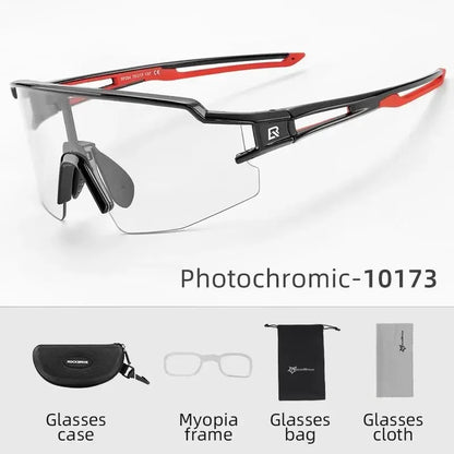 ROCKBROS Cyklistické brýle Fotochromatické brýle Cyklistické brýle Ochranné brýle Větruodolné Cyklistické Outdoorové sportovní sluneční brýle