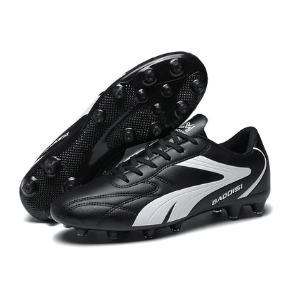 Chaussures de football professionnelles pour hommes – Baskets de football pour adultes – Futsal en salle – Ultralégères – Antidérapantes – Résistantes à l’usure – Bottes de sport