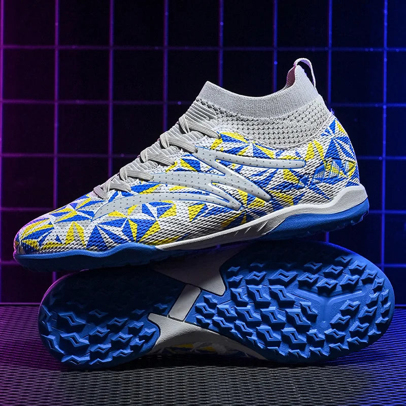 Chaussures de football pour homme, respirantes, d'entraînement, crampons, sport, plein air, TF, futsal, match, gazon synthétique, gazon naturel, drop shipping