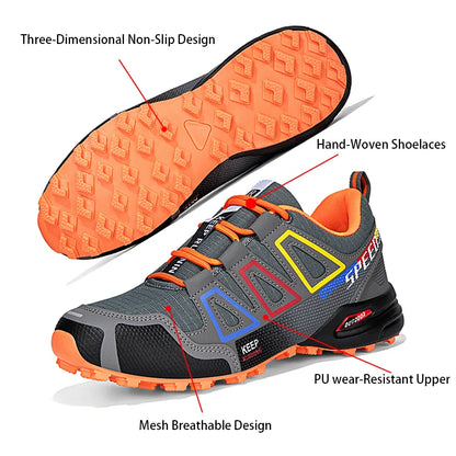 Chaussures de cyclisme pour homme - Chaussures de cyclisme tout-terrain (montagne et cross-country) pour homme - Chaussures d'entraînement de cyclisme antidérapantes et résistantes à l'usure - Chaussures de randonnée