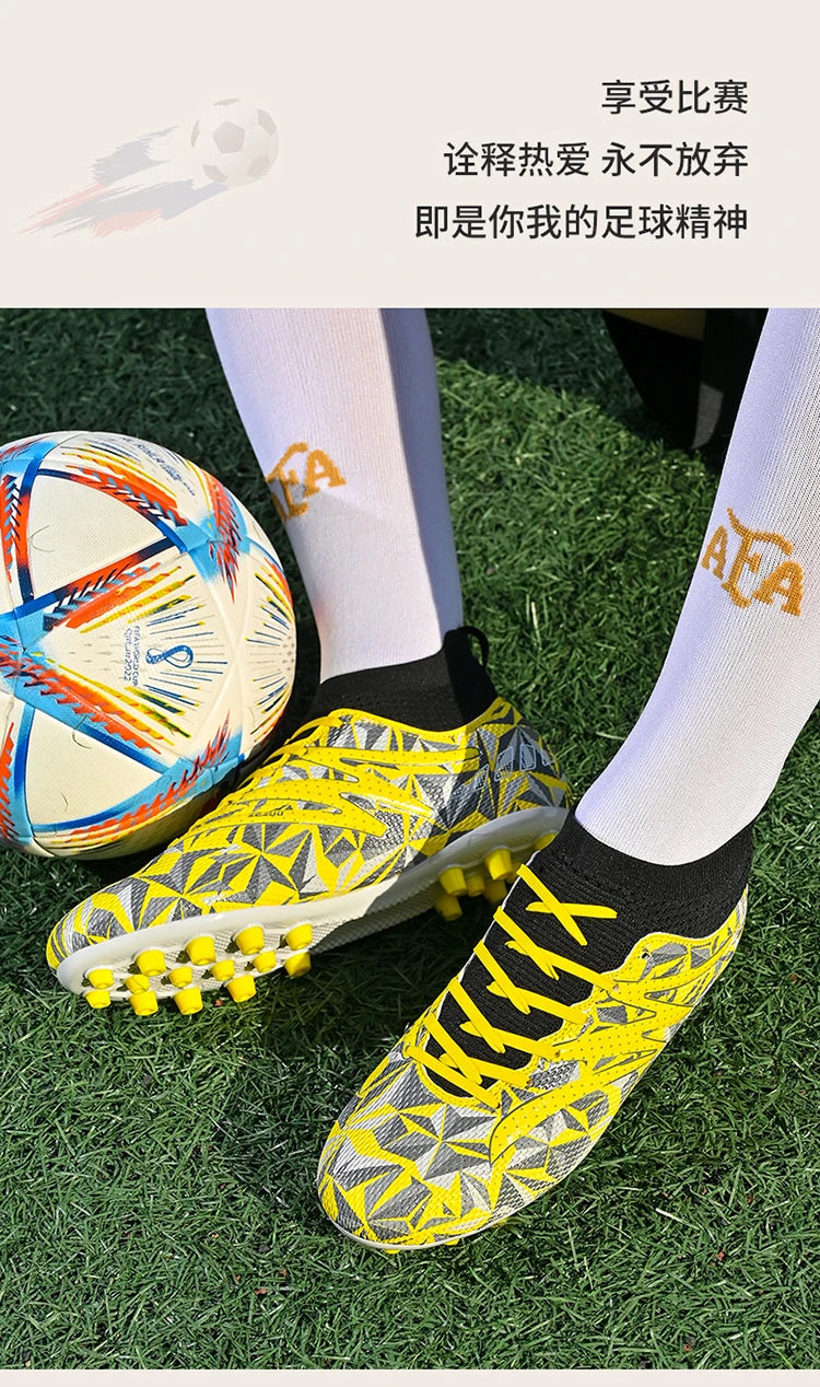 Chaussures de football pour homme, respirantes, d'entraînement, crampons, sport, plein air, TF, futsal, match, gazon synthétique, gazon naturel, drop shipping