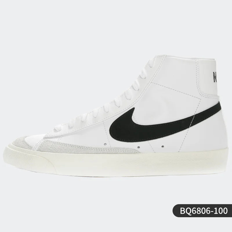 Oryginalne, autentyczne męskie i damskie wygodne trampki Nike BLAZER MID '77 BQ6806-100
