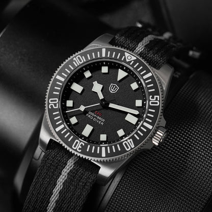 Watchdives EXD V2 40mm Titanium Watch Exchangeable X Design VH31 Sweep Second Movement Quartz Watches Luminous Waterproof 200M