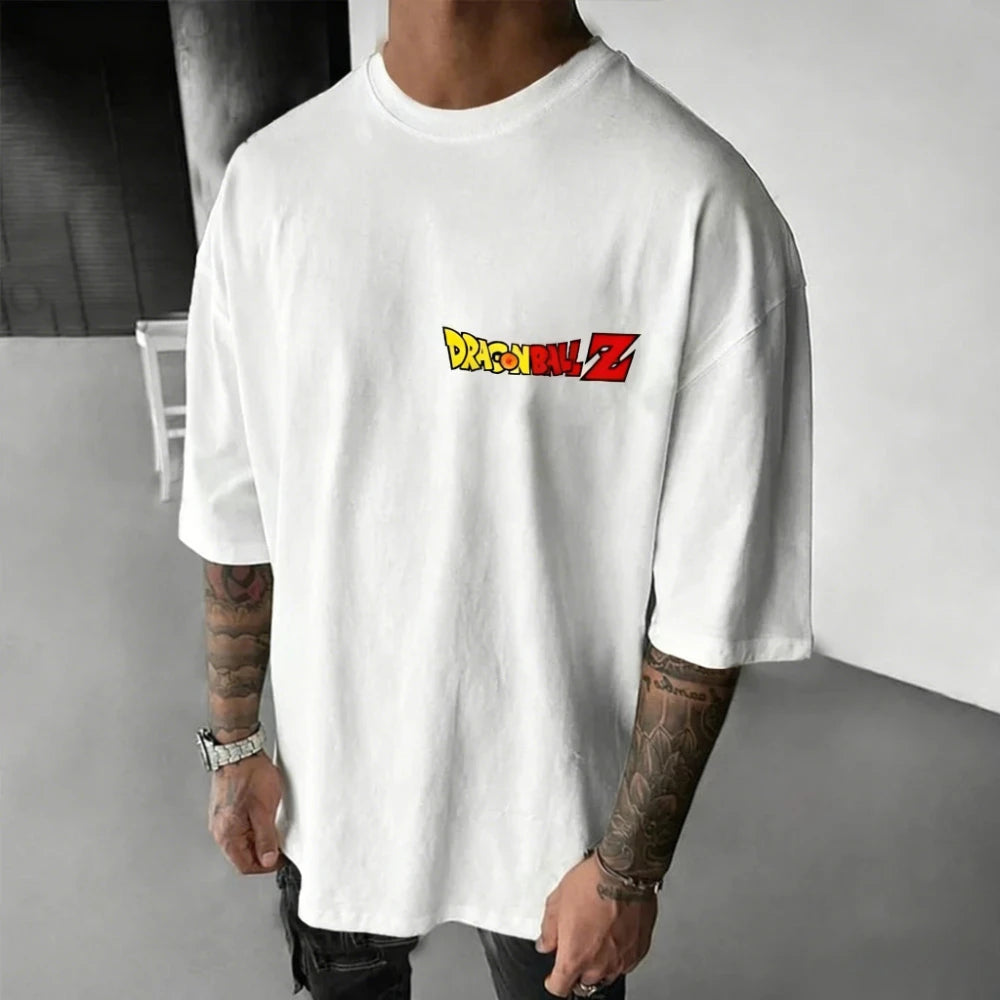 Dragon Ball Men's and Women's T-shirt Broly Anime Loose Daily Tee Summer and Spring Boy's Short Sleeves Parent-child Outfits