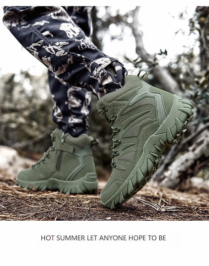 Verbeterde tactische gevechtstrainingslaarzen voor heren, outdoor camping, slijtvast, snelle respons, wandelschoenen, vissen, jagen, sneakers voor mannen