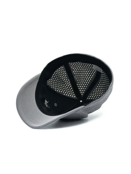Czapka baseballowa dla mężczyzn z dużym daszkiem, z tyłu zamknięta, z krótkim daszkiem 5 cm, czapki z siateczki dopasowane do głowy, elastyczne czapki z całkowicie zamkniętym tyłem, rozmiary 56–60 cm, 61–65 cm
