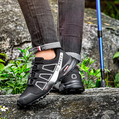 Lockless-Fahrradschuhe für Herren, Outdoor-Wander- und Cross-Country-Schuhe mit rutschfester Sohle, atmungsaktive Sportschuhe, Rennradschuhe