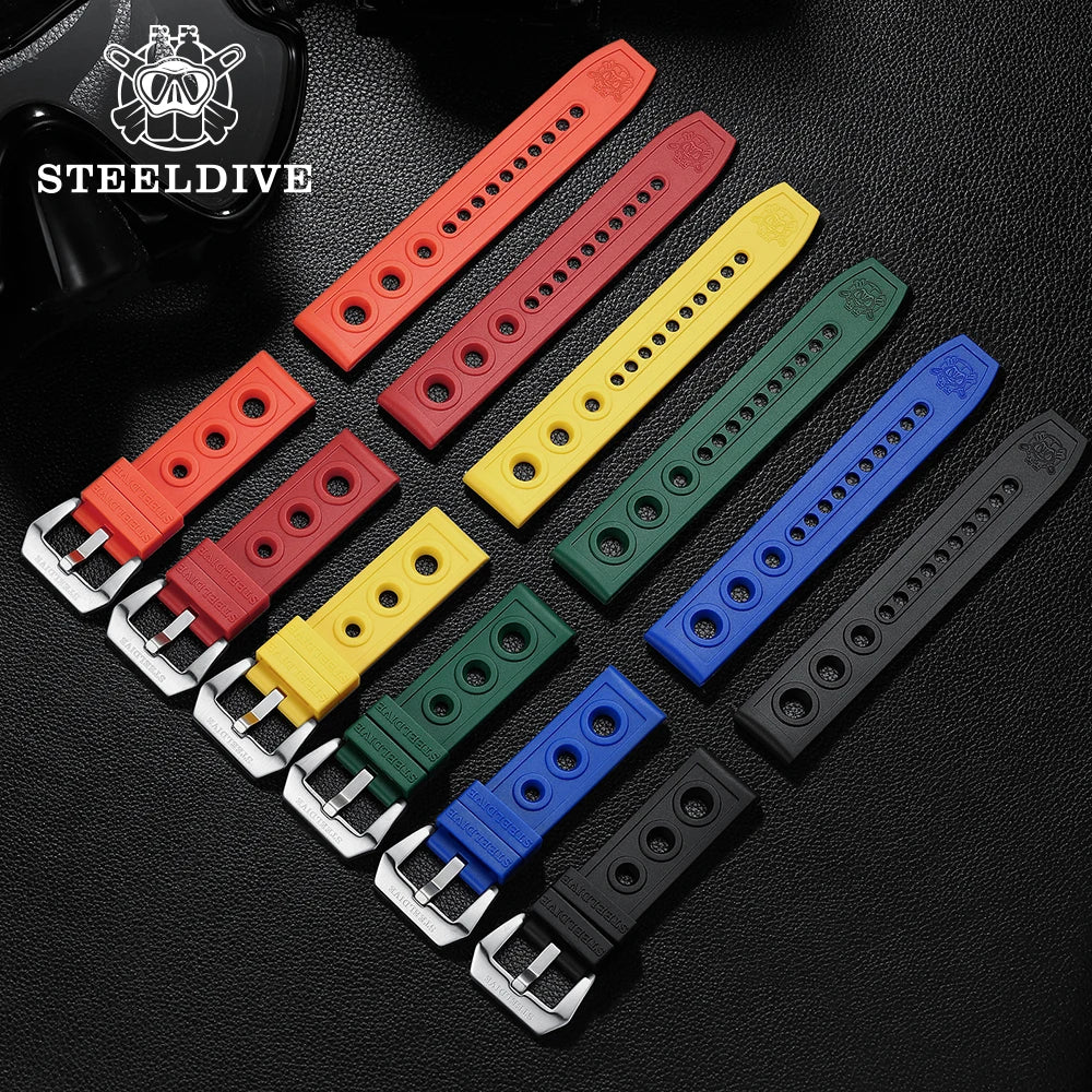 STEELDIVE SD1953 41MM Classic Water Ghost Calendar Magnifier NH35 Mechanical Movement BGW9 Super Luminous 30Bar Waterproof Watch