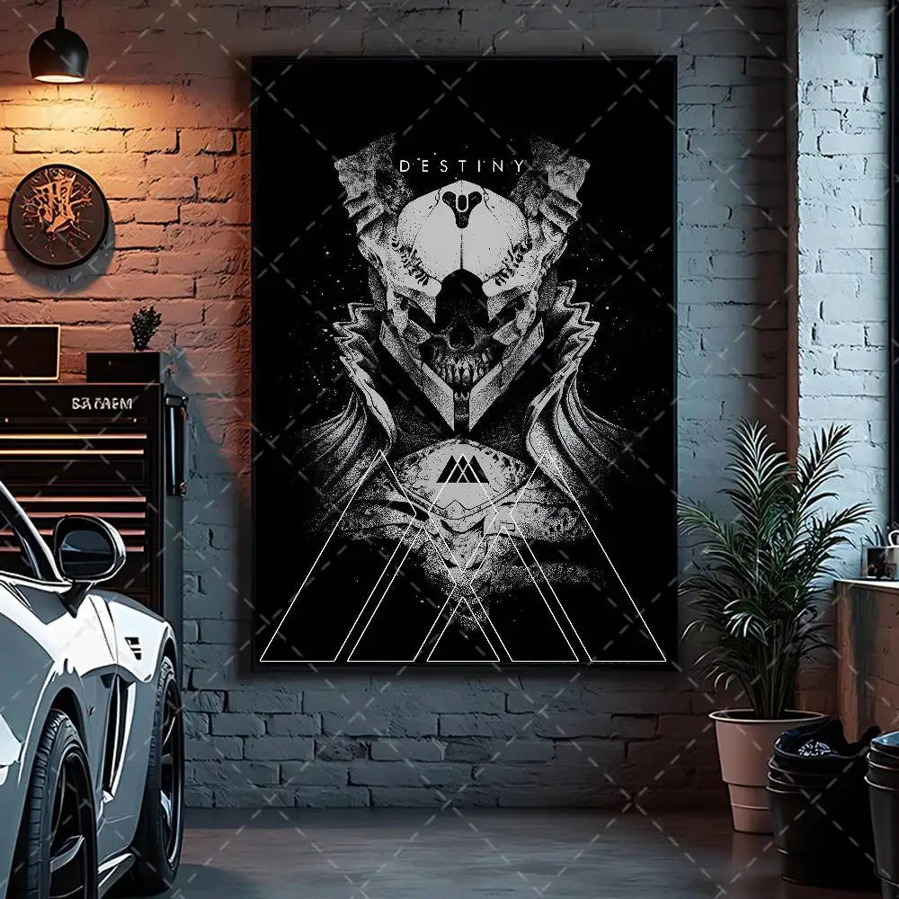 Game Destiny 2 Poster Art With Prints Home Bedroom Living Room Decoration Gift
