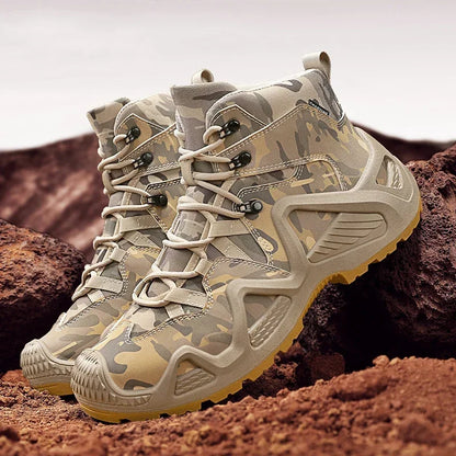 Antislip en slijtvaste wandelschoenen, comfortabele werklaarzen voor de woestijn, herfst- en winterplatformschoenen en enkellaarzen, herensneeuwlaarzen
