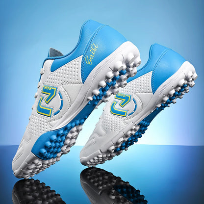 Low-top, studded soccer shoes, unisex, TF and FG, slip-resistant and wear-resistant, available in 4 colors to choose from.