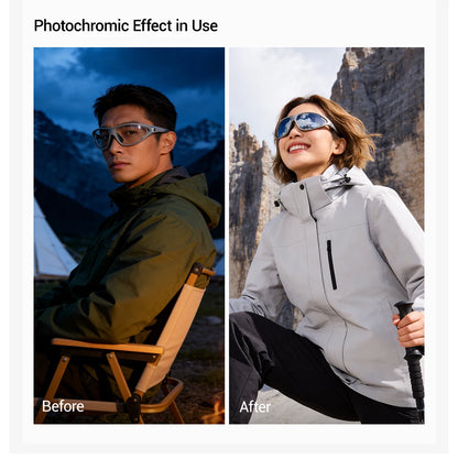 Kapvoe Turistické sluneční brýle Módní sluneční brýle pro muže na kempování Fotochromatické cyklistické brýle Brýle na horská kola Rybářské brýle Sportovní brýle