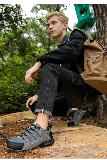 Men's Waterproof Hiking Shoes Non-Slip Hunting Boots Outdoor Tactical Training Sports Shoes Men Walking Hiking Travel Shoes