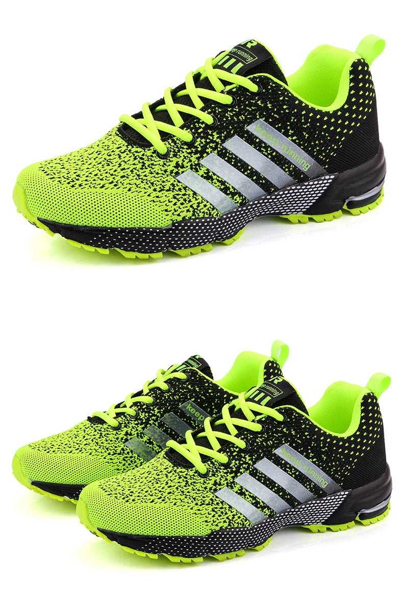 Men Running Shoes Mesh Fashion Sneakers Breathable Casual Sport Shoes Outdoor Walking Jogging Tennis Shoes Athletics Plus Size