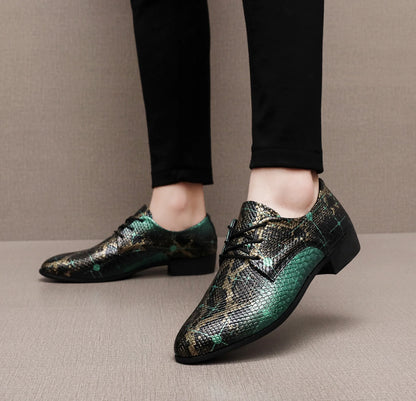 PU Leather Men's Oxford Shoes Street Style Casual Shoes Lightweight Sneakers Outdoor Male Walking Shoes Formal Dress Footwear