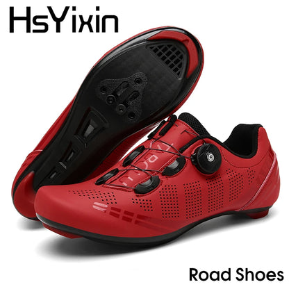 Atmungsaktive MTB-Fahrradschuhe für Damen und Herren – Offroad-Mountainbike-Fahrradschuhe mit selbstsichernden Speed-Mountainbike-Pedalschuhen