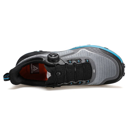 HUMTTO Men's Luxury Designer Trail Sneakers Anti-slip Sports Hiking Breathable Outdoor Trekking Boots