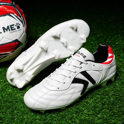 Chaussures de football KELME TF - Crampons en cuir de veau - Chaussures de futsal professionnelles - Baskets d'entraînement de football originales ZX80011017