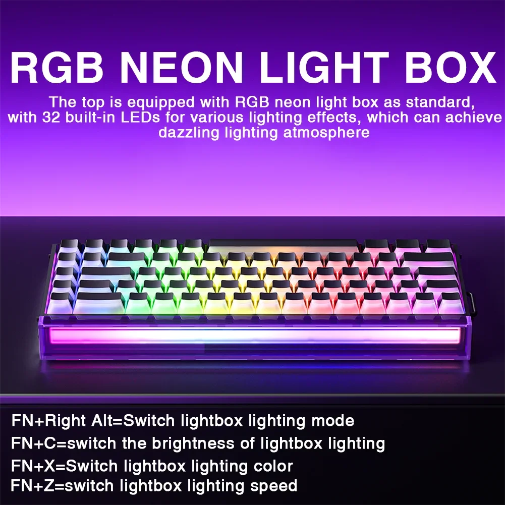 AULA HERO 68HE Magnet-Switch-Tastatur RGB Gaming Mechanische Tastatur Rapid Trigger 8K Return Kabelgebundene Esports Custom-Tastatur