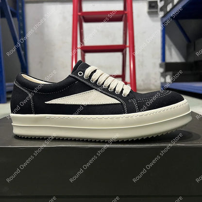 Casual Shoes Men Low Top Quality Denim Lace Up Thick Sole Luxury Designer Hip-hop Dunk Sport Trainers Women Summer Flat Sneakers