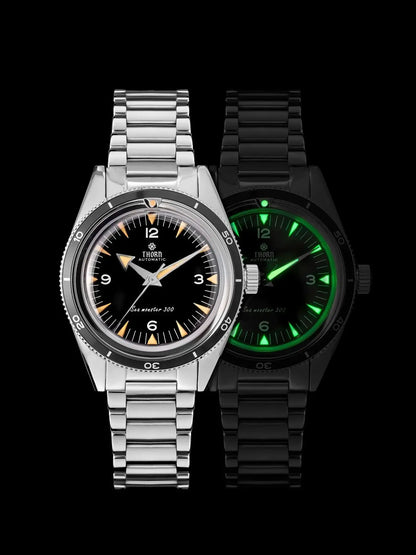 New THORN T026 Automatic Watch 38mm Sapphire 316L Stainless Steel PT5000/Swiss Ronda Movement Vintage Style Luminous Men's Watch