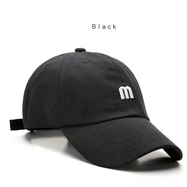Fashion 100% Cotton Baseball Cap for Men and Women Letters Embroidered Snapback Hat Summer Sun Caps Unisex Casual Hip Hop Hats