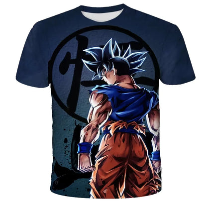 2026 Summer Dragon Ball T Shirt Kids Tops Tee Anime Figures Son Goku Super Saiyan T-shirt Boys T-shirts Children Short Sleeve