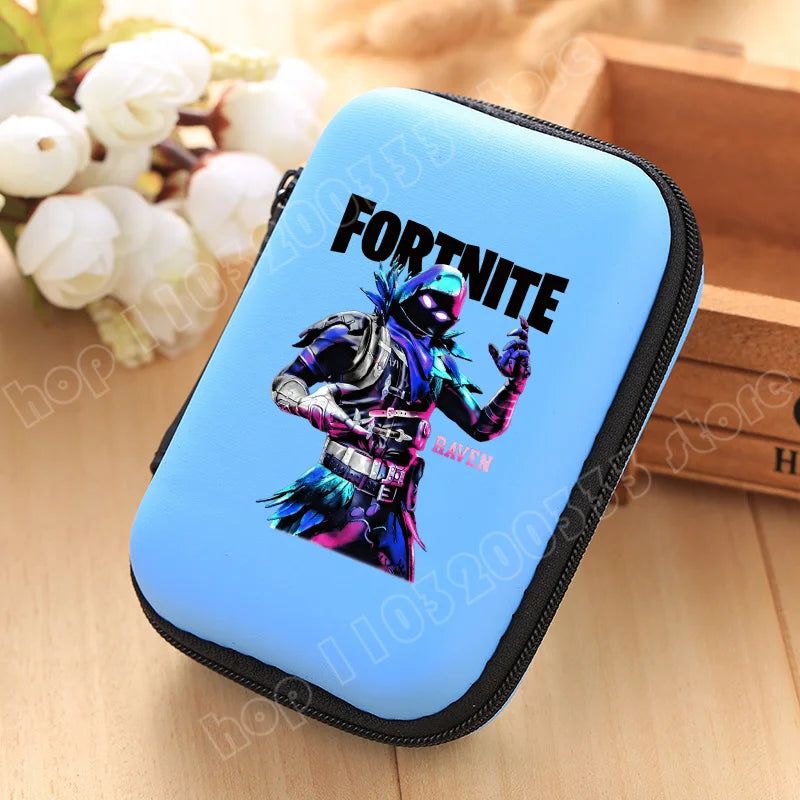 Nova Bolsa de Arrumação Fortnite Multifuncional para Cabos de Dados, Carregadores e Auriculares, Bolsa Protetora de Viagem, Presente de Aniversário para Crianças