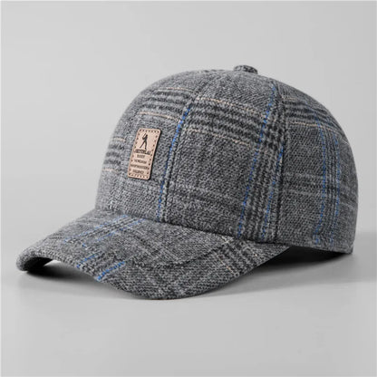 Warme Winter-Baseballkappe mit Ohrenklappen für Herren, dicke Herbstkappe als Geschenk