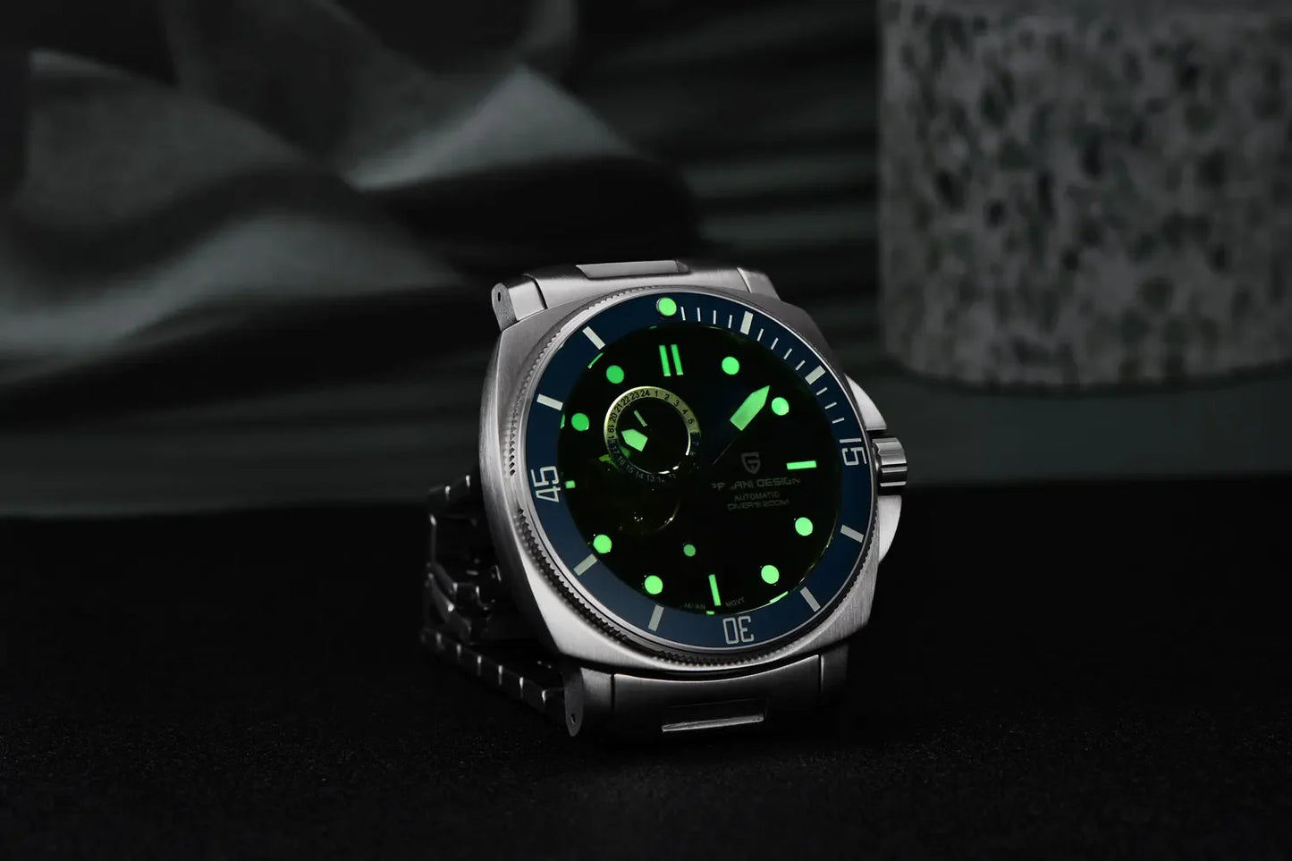 PAGANI DESIGN 2026 Original 43MM Men's Automatic Mechanical Watch NH39 200M Waterproof AR Sapphire Mirror Watches For Men