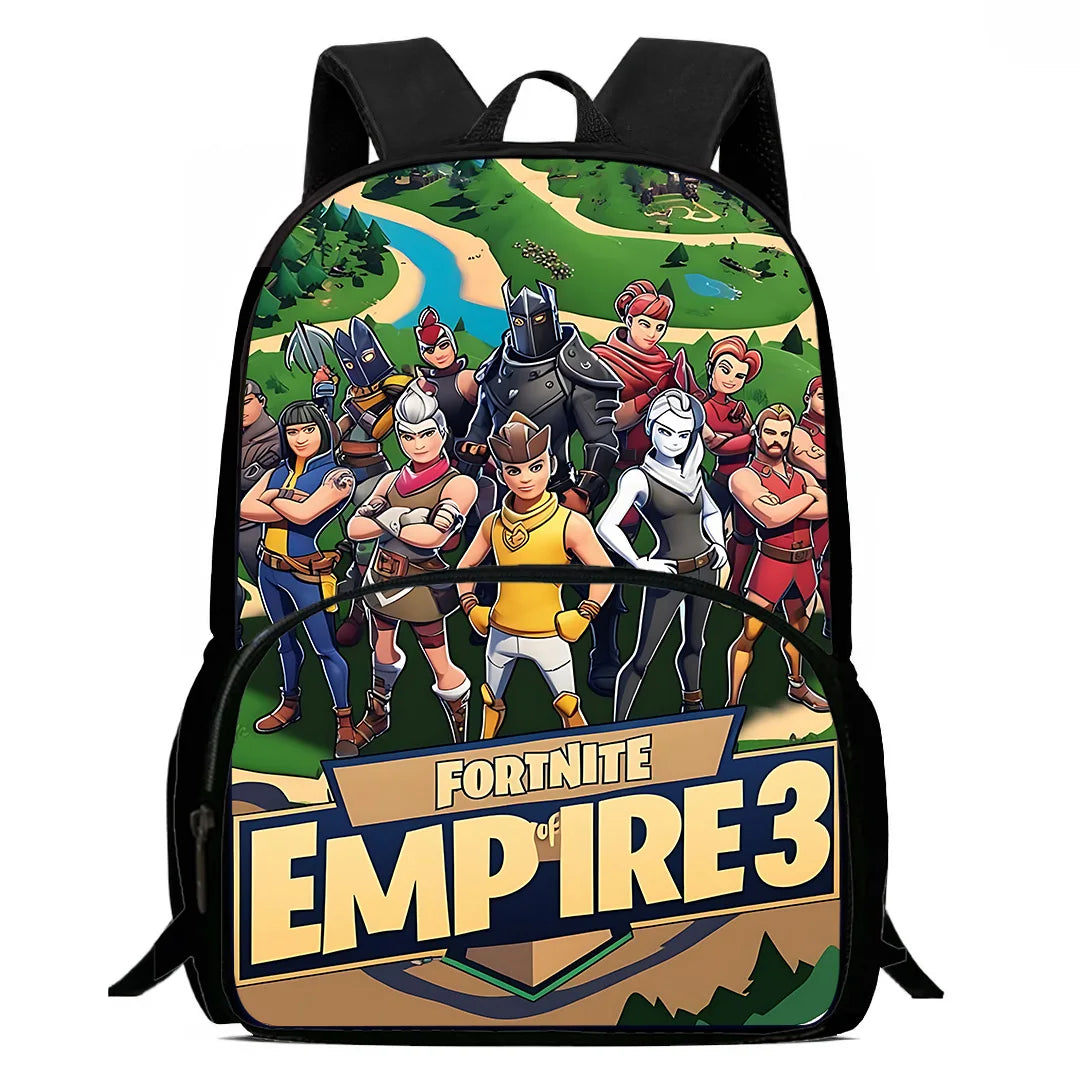 Classic Game FortniteS Child Backpacks Lunch Bag Pencil Case Pupil Large Capacity School Bags For Boy Girl Best Gift