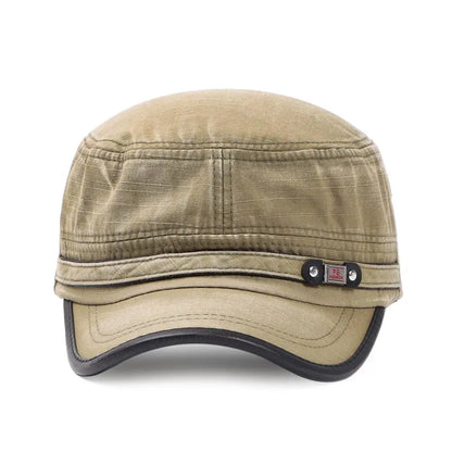 Mode Herren-Schirmmütze Frühjahr/Sommer Atmungsaktive Baseballkappe Verstellbare Freizeit-Kadettenmütze Baumwoll-Sonnenkappe