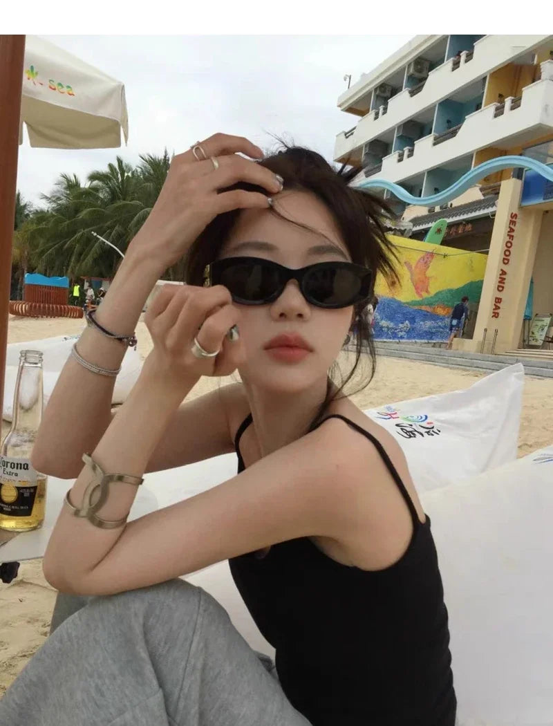 Módní oválné sluneční brýle pro ženy a muže, trendy a stylové sluneční brýle, dámské, streetové, retro, prémiové brýle, Gafas De Sol, UV400