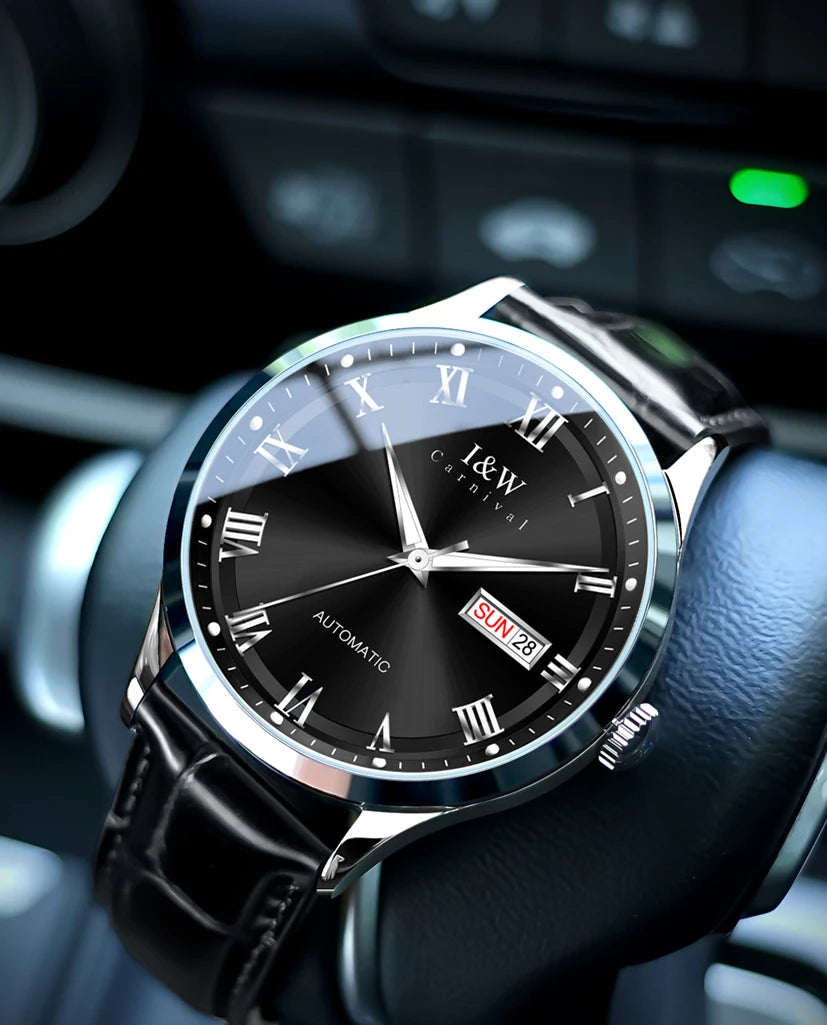 Carnival Brand High-end Series I&W Mechanical Watches Luxury Sapphire MIYOTA Movement Automatic Watches HD Luminous Reloj Hombre