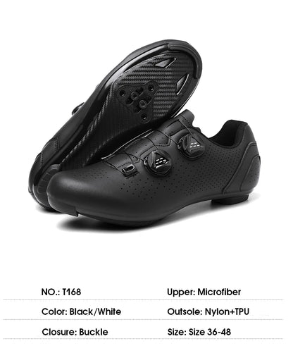 Chaussures de cyclisme VTT pour homme - Chaussures de sport pour vélo tout-terrain et vélo de route - Baskets de cyclisme plates pour la vitesse - Chaussures de VTT - Chaussures à crampons SPD