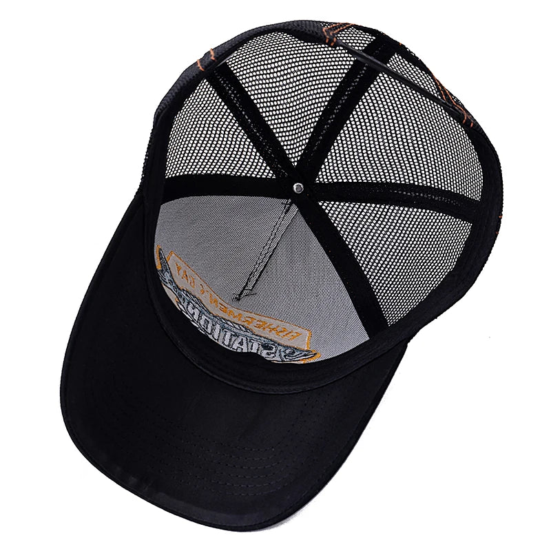 Gorra de béisbol unisex de verano para pesca, gorra trucker de malla transpirable para hombre y mujer, gorra estilo pescador Big Fish, gorra de moda para exteriores