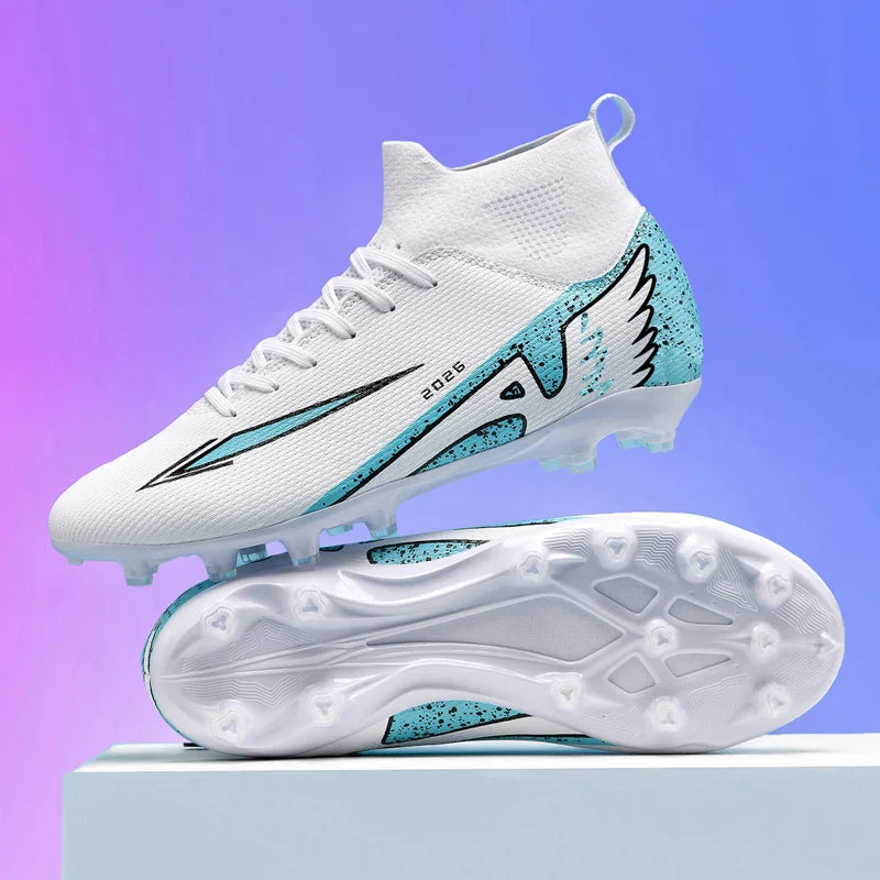 New Men Soccer Shoes High-quality Indoor Football Boots Sports Shoes Futsal High Ankle Non-Slip Outdoor Ultralight Non-Slip