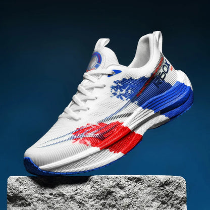 Running Shoes Men Mesh Breathable Lace-up Comfortable Marathon Sports Casual Tennis Shoes Big Size Trendy Sneakers for Man