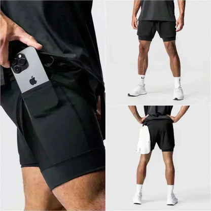 2026 Dragon Ball Summer Broly Men's Bot Fitness Double-Layer Replica Two-Piece Loose-Fit Training Running Shorts Casual Pants