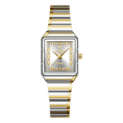 LIEBIG Lady Top Brand Luxury Quartz Watches Stainless Steel Strip Watch For Women Fashion Waterproof Wristwatch Relogio Feminino